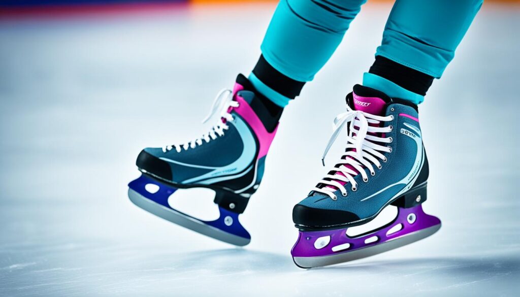 foot supports for ice skaters