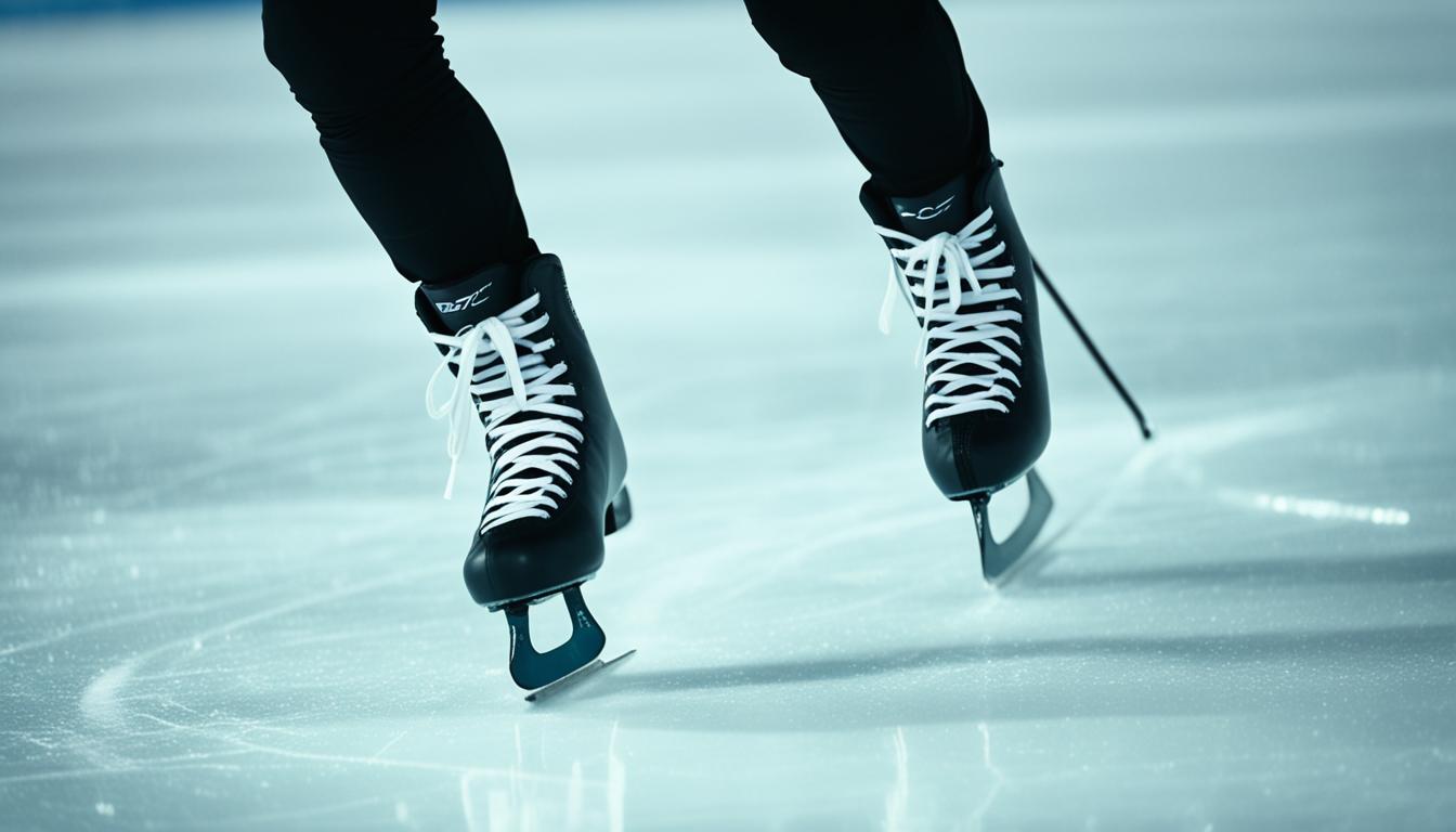 ice skating with flat feet
