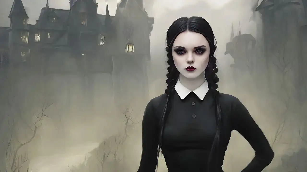 Jenna Ortega act as Wednesday Addams